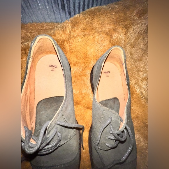 MANGO MEN beautiful dress shoes! Distressed leather! - Picture 2 of 5